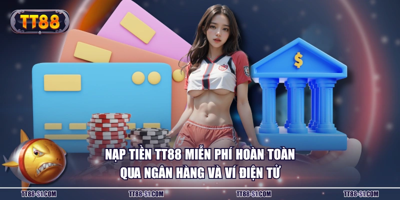 Nạp tiền TT88 miễn phí hoàn toàn qua ngân hàng và ví điện tử